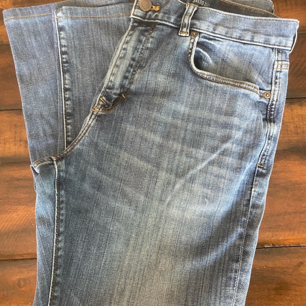 Banana Republic Blue Slim Jeans with Natural Fading